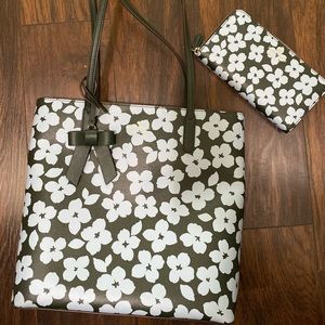 Kate Spade Tote Bag w matching Kate Spade wallet BUNDLE
